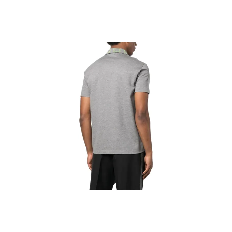 VERSACE SS23 Polo Shirt Men's Gray-2