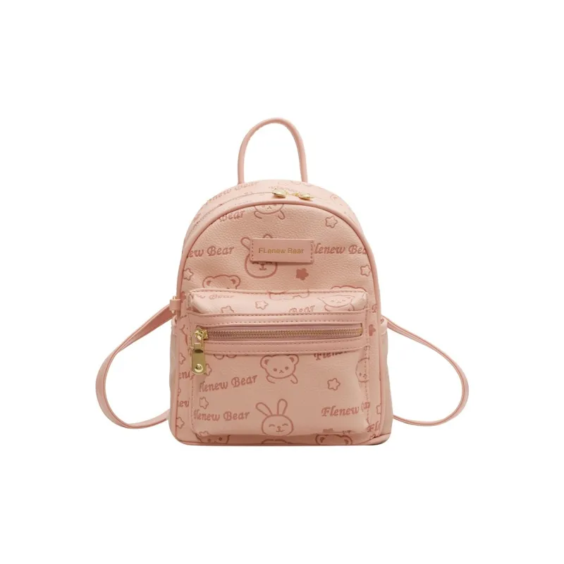 BLAKE FLEETO PU Backpack Women's Ecru/Black/Pink-17