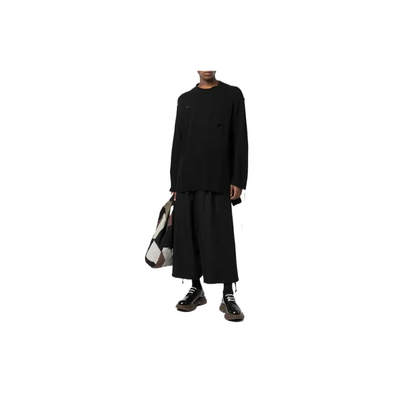 Yohji Yamamoto Casual Pants Men Black-2