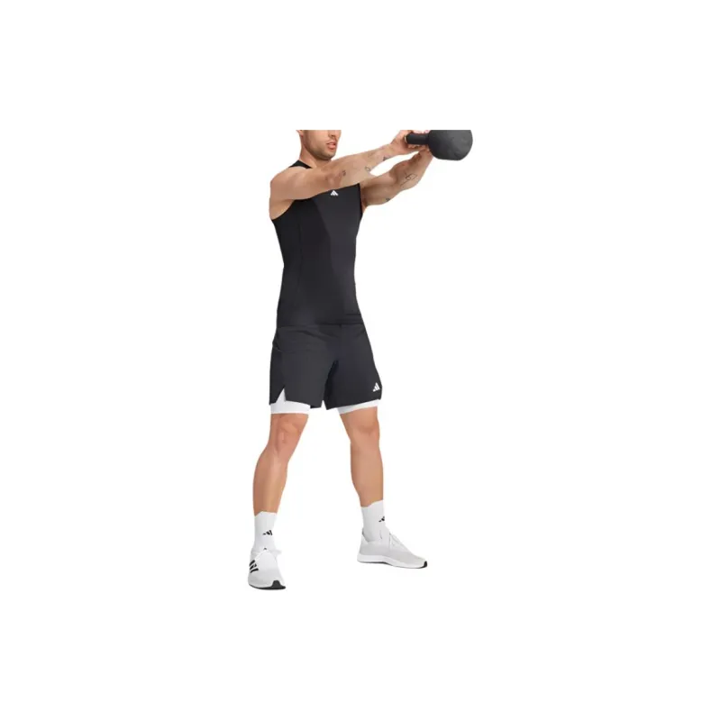 Adidas Free Shipping With AdiClub Techfit Compression Training Sleeveless Tee-4