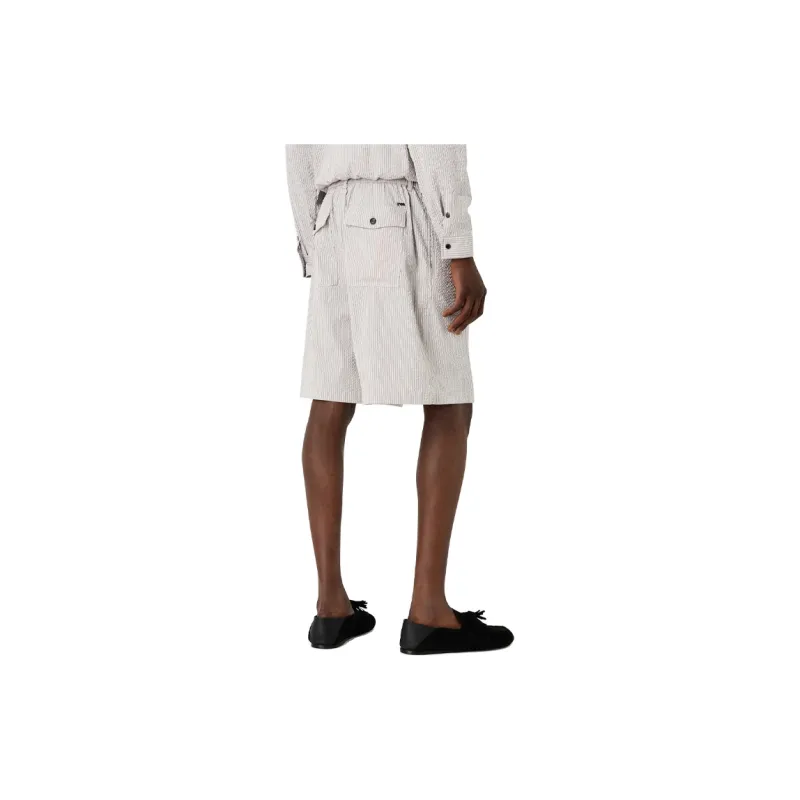 EMPORIO ARMANI SS24 Casual Shorts Men's Beige Yellow-2