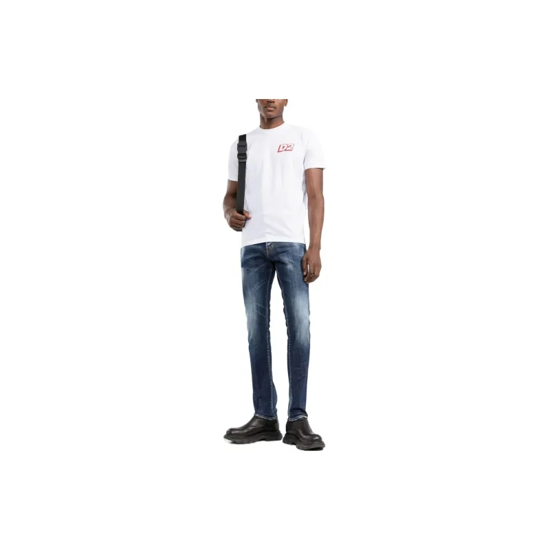 DSQUARED 2 Bleached Effect Distressed Skinny Jeans-1