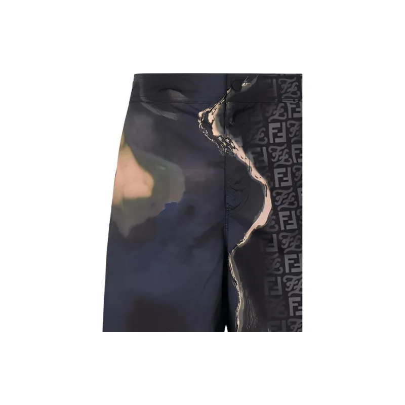 FENDI SS22 Casual Shorts Men's Black-5