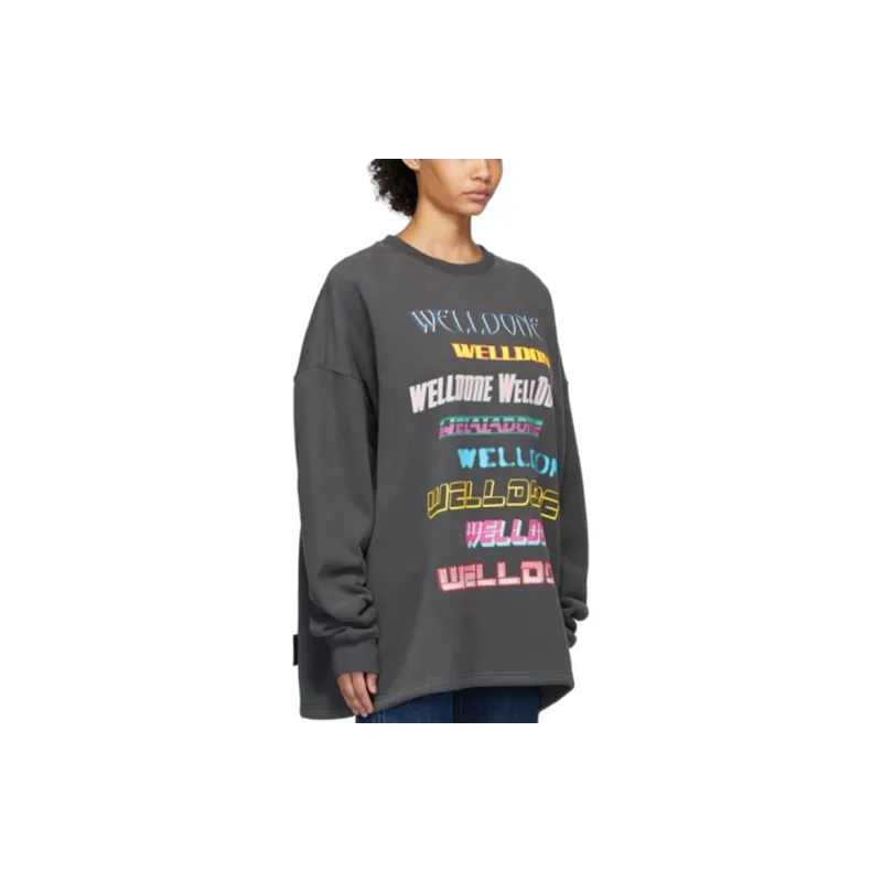 WE11DONE Logo-print Rib-trimmed Sweatshirt-2