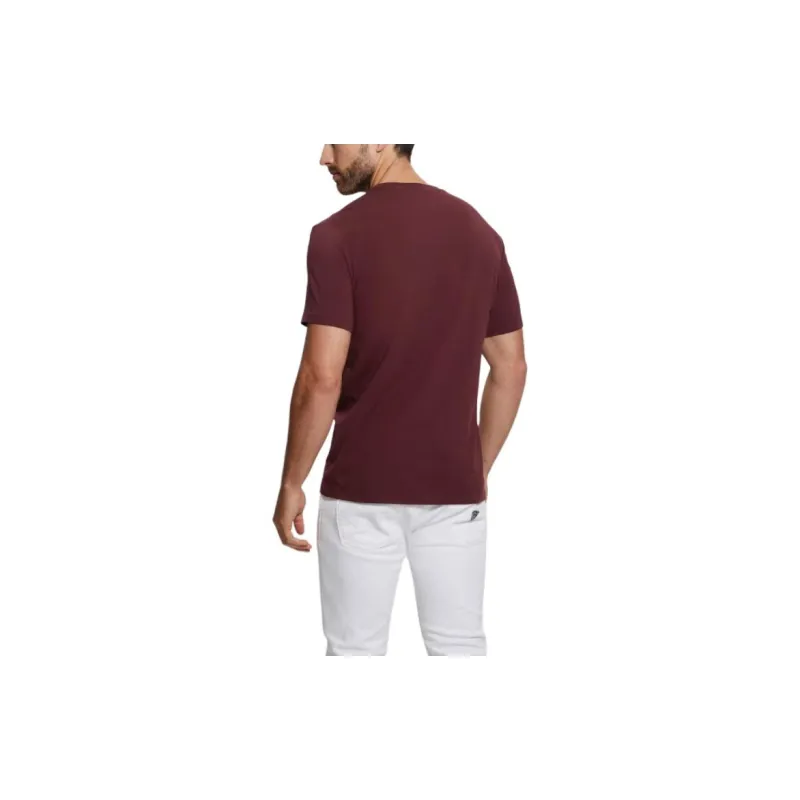 GUESS Eco Triangle Crewneck Tee T-Shirt Men's Red-2