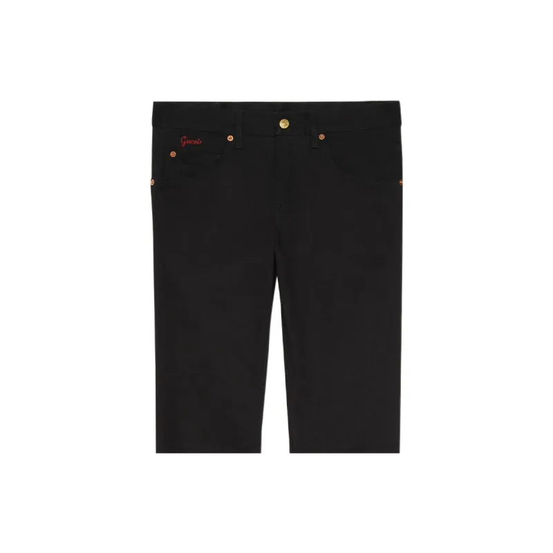 GUCCI Jeans Men Black-5