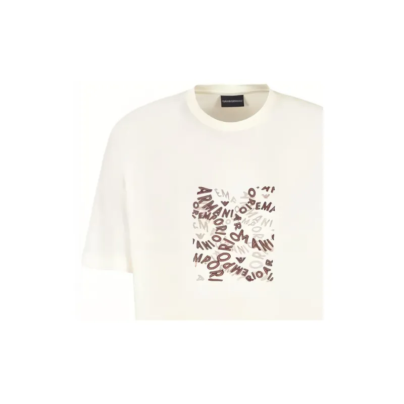 EMPORIO ARMANI T-Shirt Unisex Ecru-5
