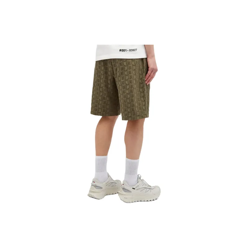 Moncler Casual Shorts Men's Green-3