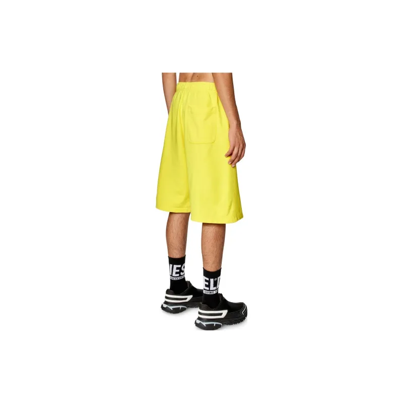 DIESEL P-Marshy Logo Patch Sweat Shorts-1