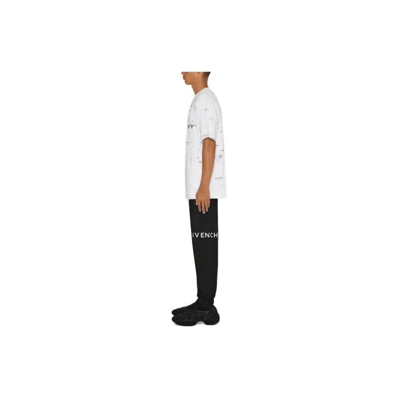 Givenchy Logo Printed Rear Welt Pocketed Track Pants-4