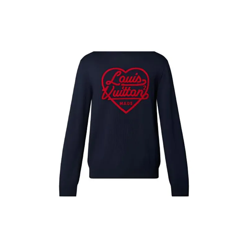 LOUIS VUITTON X Nigo Intarsia Heart Turtle Neck-4