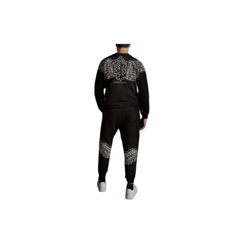 BUTNOT STREET COUTURE Pantatuta Stampa Ali Casual Pants Men's Black-2