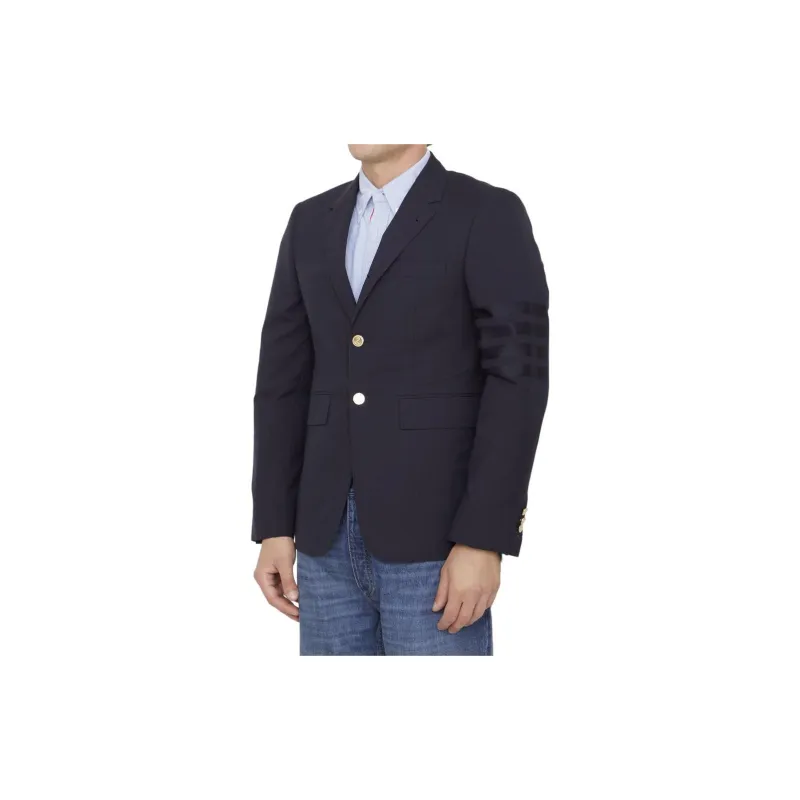 THOM BROWNE 4 Bar Tailored Blazer-4
