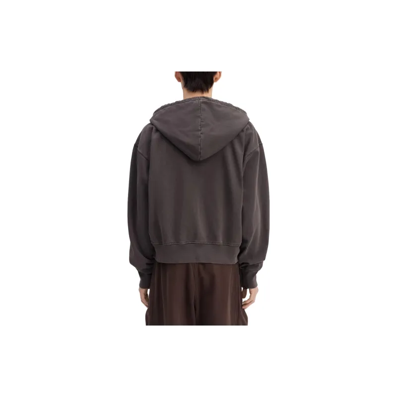 Jacquemus Le Sweater Camargue Zippe Clay Logo Sweatshirt-16