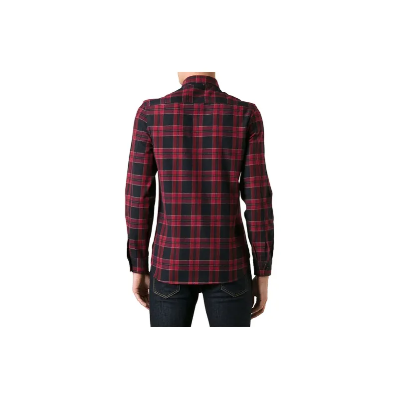 Burberry Shirts Men Red-3