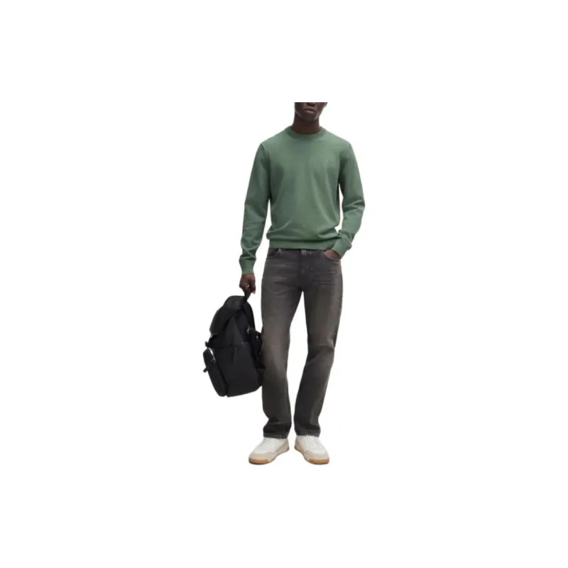 HUGO BOSS Kanovano Logo Patch Knitted Jumper-1