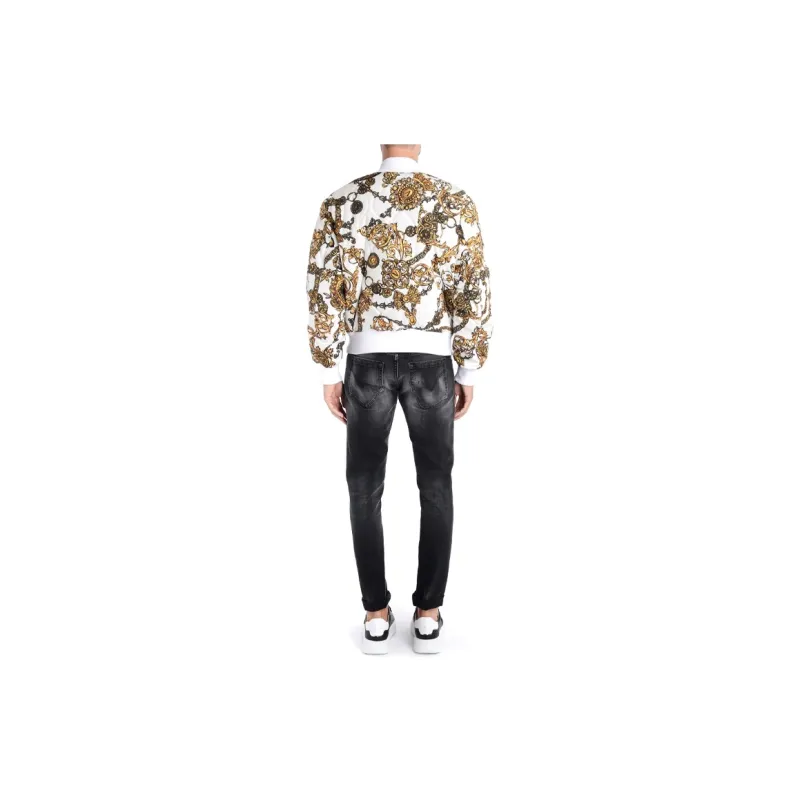 VERSACE JEANS COUTURE Reversible Jacket Men's White-4