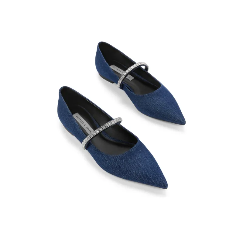 CHARLES&KEITH Small CK Casual Single Shoes 1cm Women's Multicolor-6