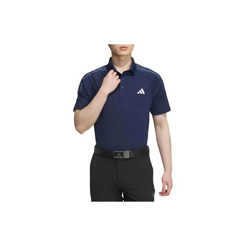 Adidas 3 STRIPES AEROREADY POLO SHIRT Polo Shirt Men's Navy-1
