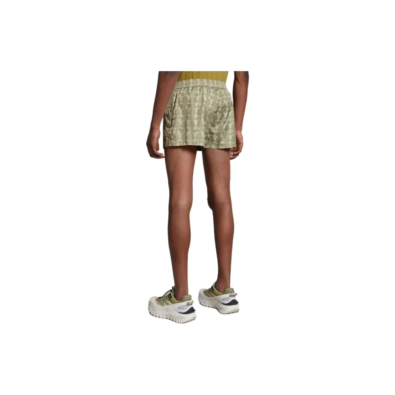 Moncler Swimming Shorts Men's White Green-2