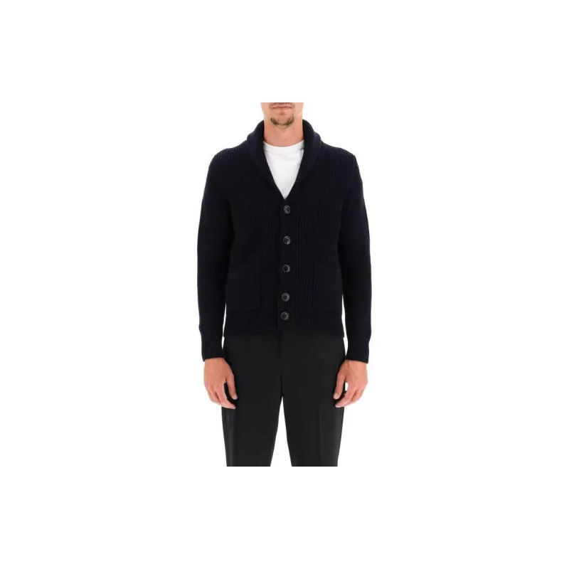 Drumohr Shawl-lapels Chunky-knit Cardigan-2