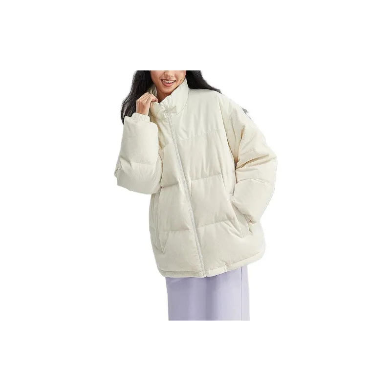 Skechers Sports Collection Puffer Jackets Unisex Cream Beige White-2