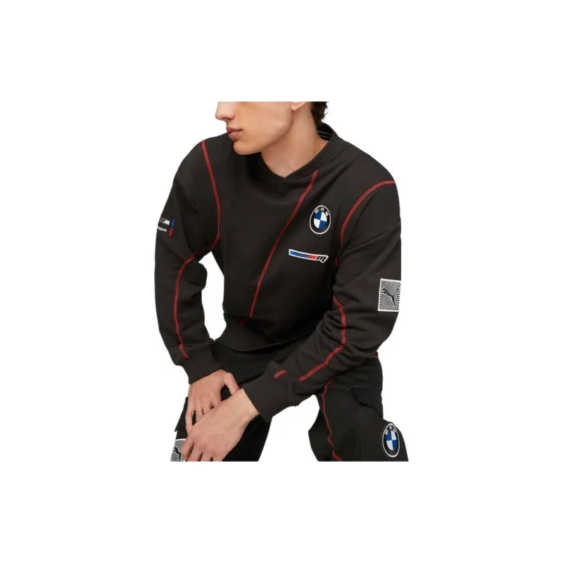 PUMA x BMW BMW Series Garage Crew T-Shirt Men's Black-3