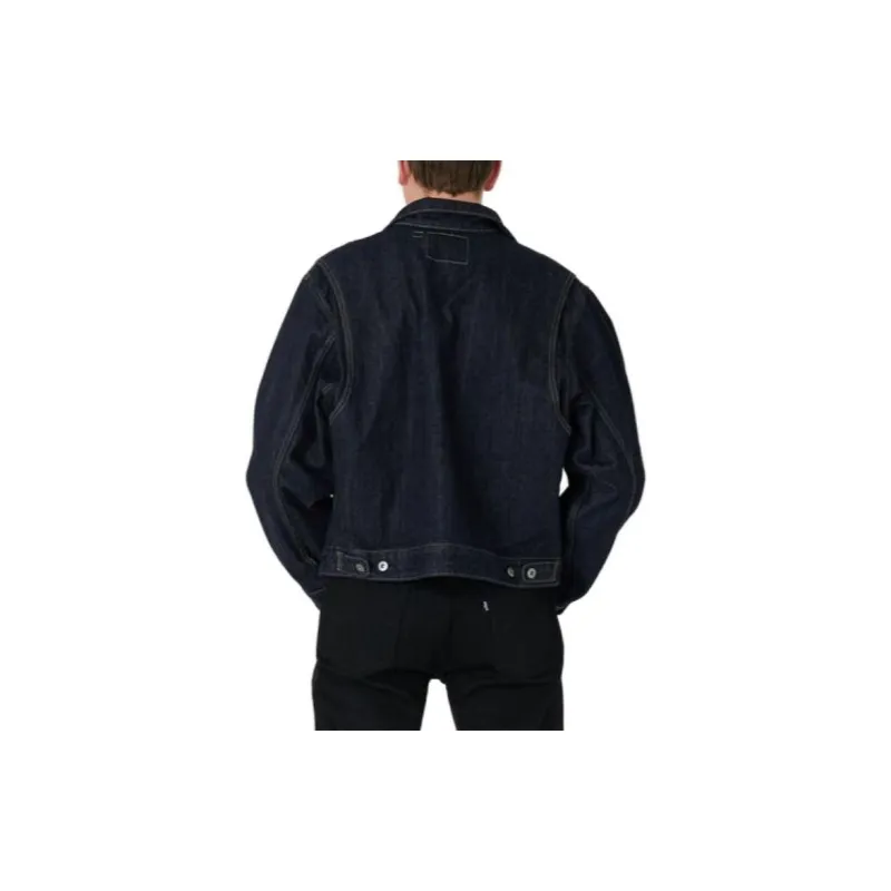 Levis Denim Jackets Men Dark Indigo-4