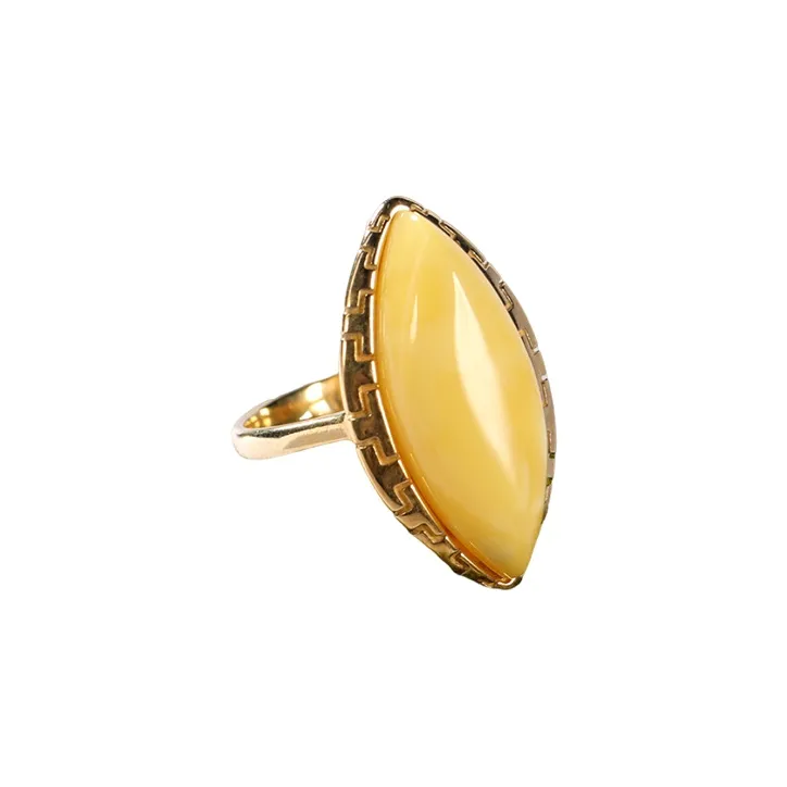 S&A Amber S925 Silver Rings Women's-1