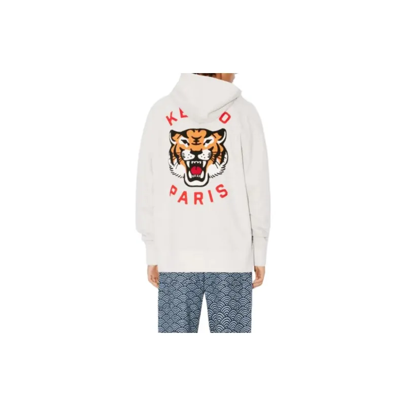 KENZO Lucky Tiger Genderless Embroidered Oversized Hoodie-6