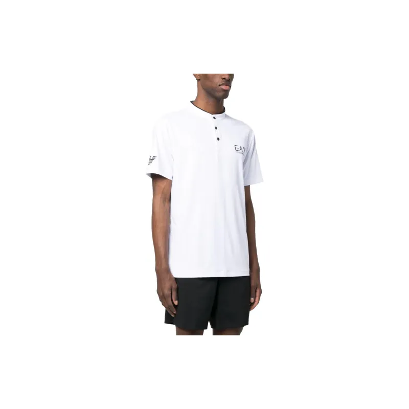 EMPORIO ARMANI EA7 SS23 Polo Shirt Men's White-3
