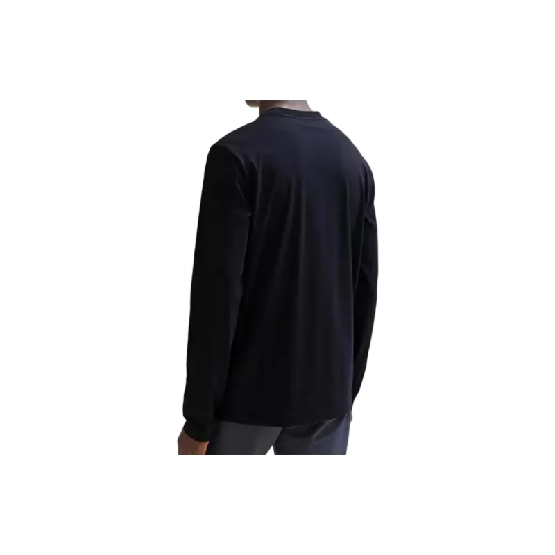HUGO BOSS Contrast Logo Stretch Long Sleeved T Shirt-1