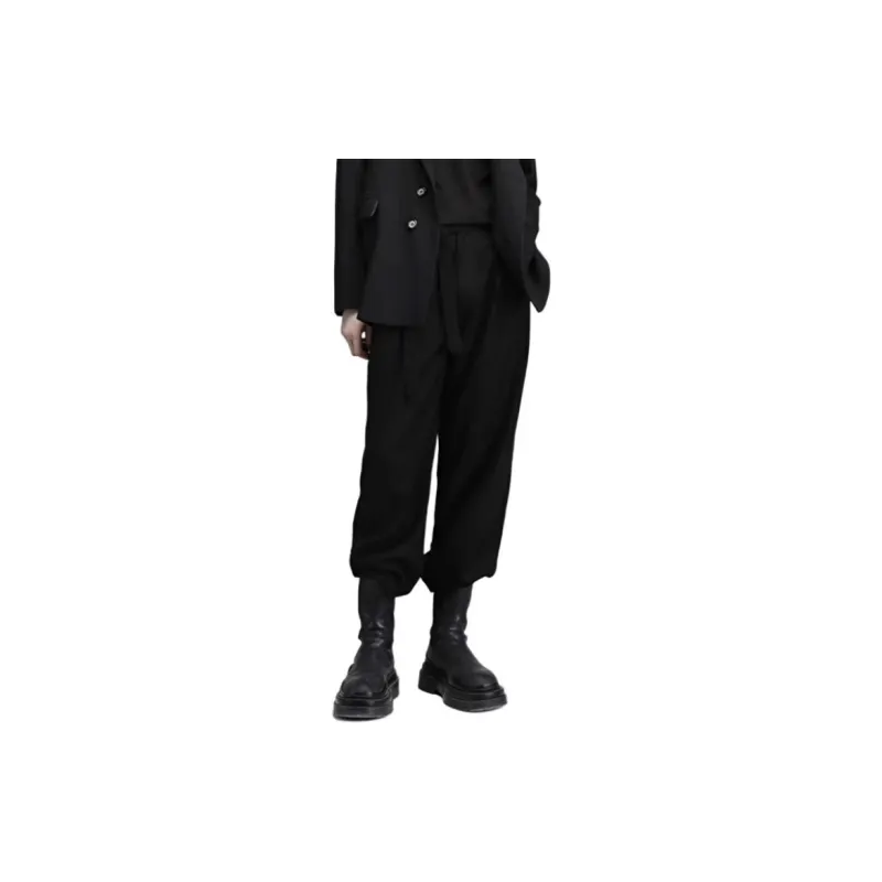 RAYSHOW Casual Pants Men's Black-2