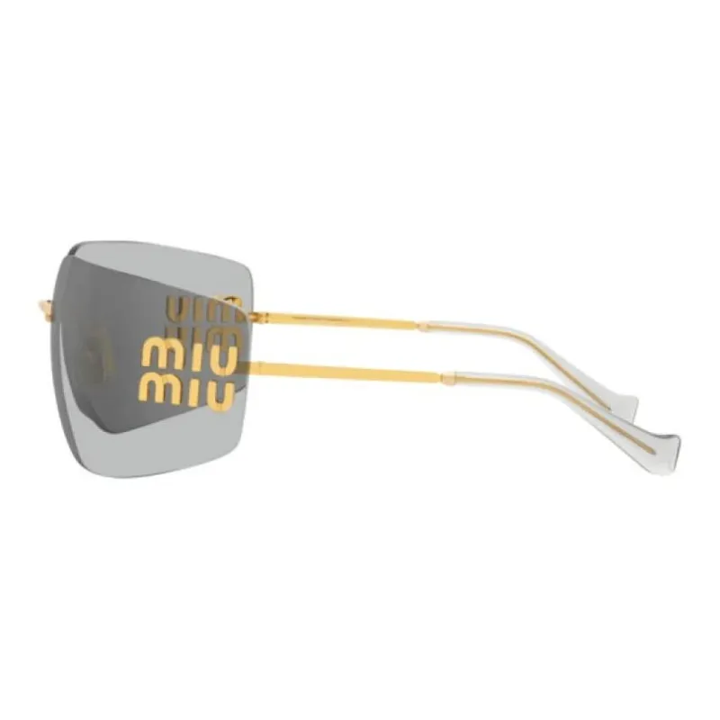 MIU MIU Logo Plaque Oversize Frameless Sunglasses-3