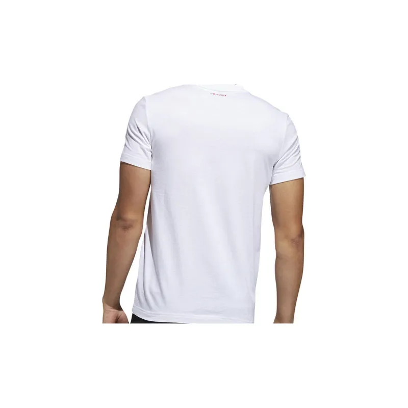 Adidas T Shirts Men White-4