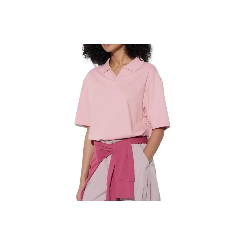 UNIQLO Polo Shirts Unisex Pink-1