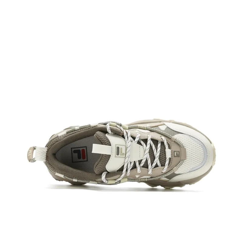 FILA Cat Paw 5th Generation Slip-Resistant Coverage Low-Top Running Shoes Women's White Gray Brown-3