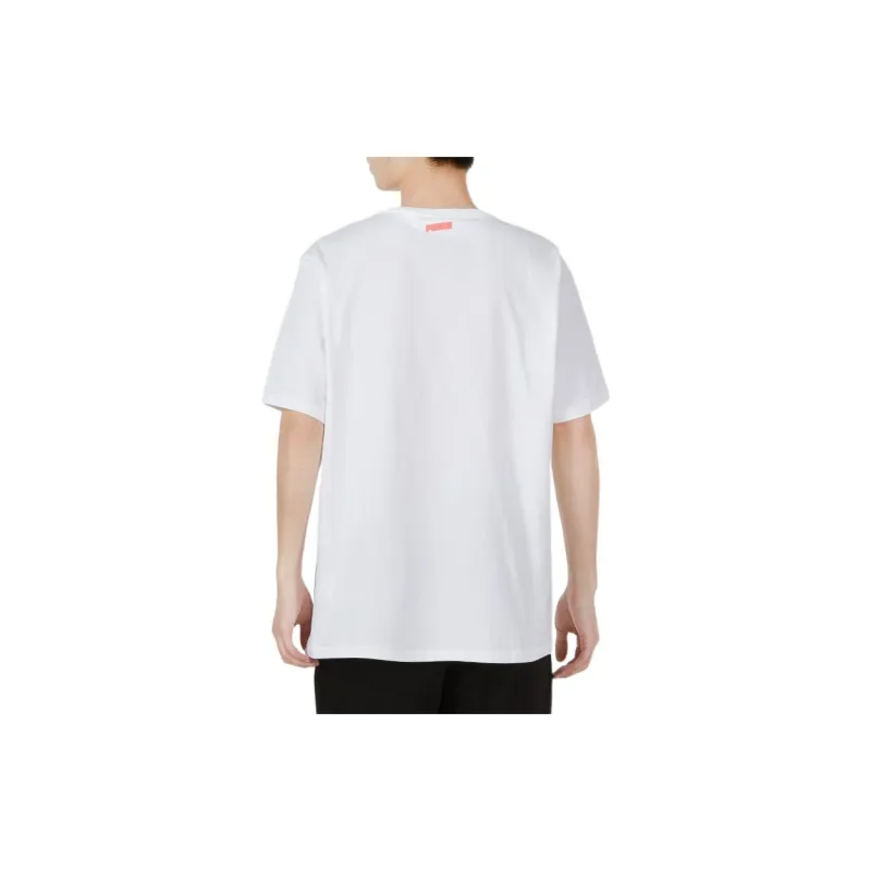PUMA T Shirts Men White-3