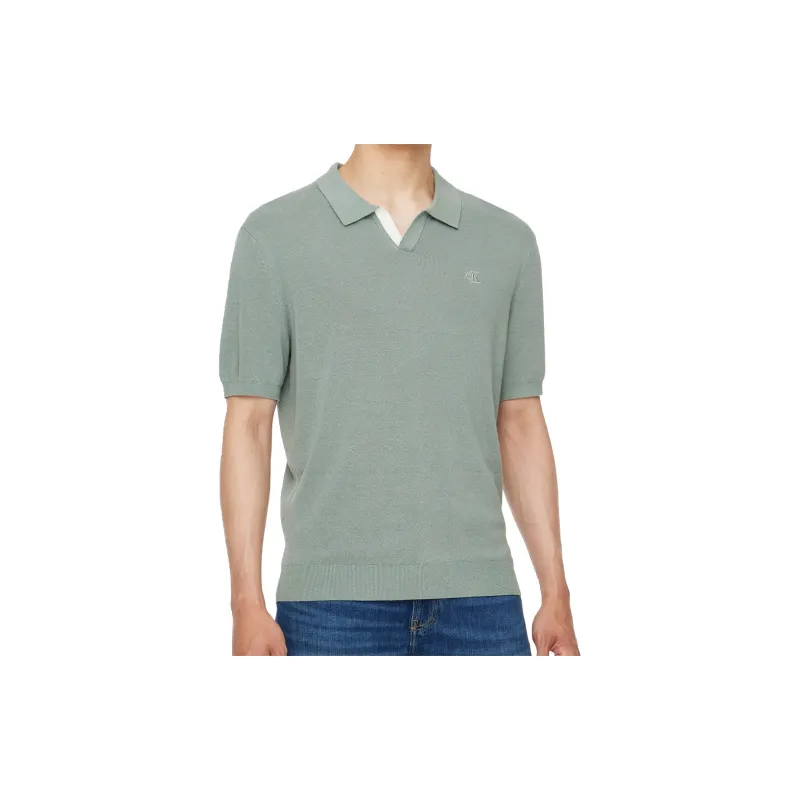 CALVIN KLEIN Polo Shirt Men's Green-2
