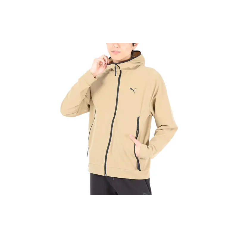 PUMA TECH TRACK JACKET WV Jackets Coats Men's Light Brown-3