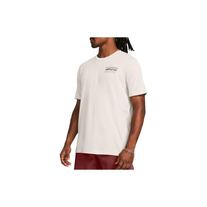 Under Armour UA Reaching Peak T Shirt Men's Ecru-2