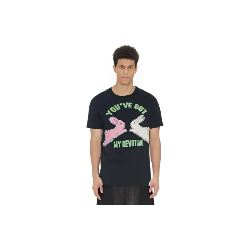 GUCCI Gucci X Harry Styles Co-branded FW22 Regular T-Shirt Unisex Black-3