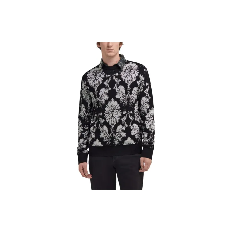 Roberto Cavalli Broccato Print Sweater-1