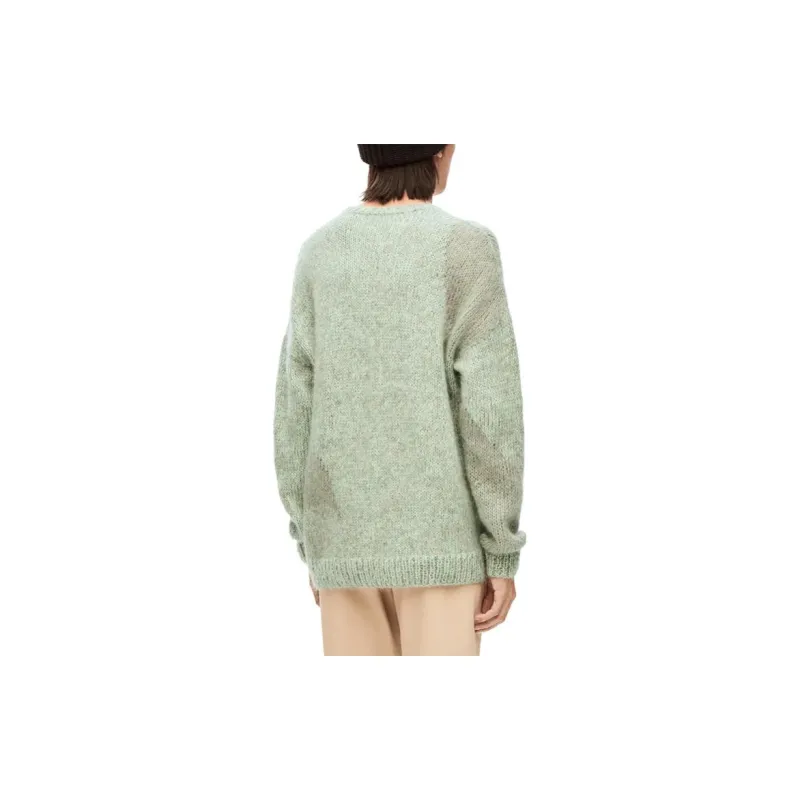 LOEWE SS23 Cashmere Sweaters Unisex Fennel Green-6