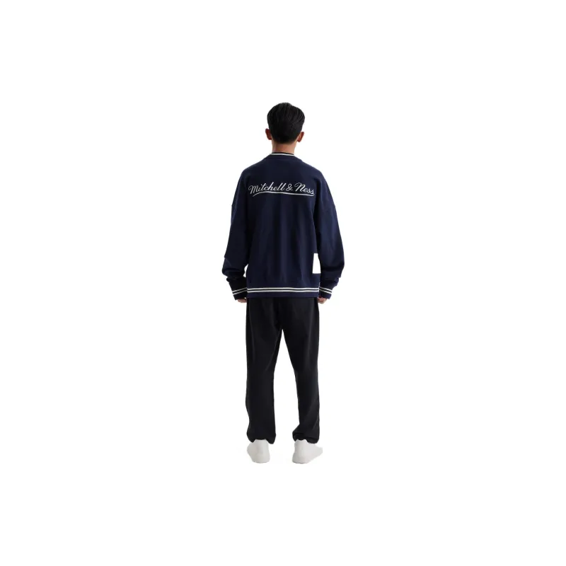 Mitchell Ness Sweatshirts Unisex Navy Blue-6