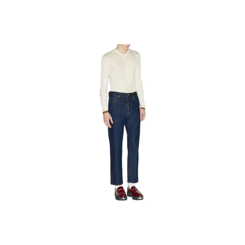 GUCCI FW24 Jeans Men's Dark Blue-2