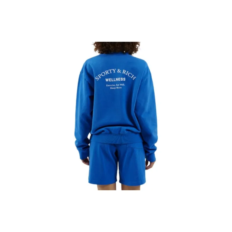SPORTY & RICH Sweatshirts Unisex Blue-2