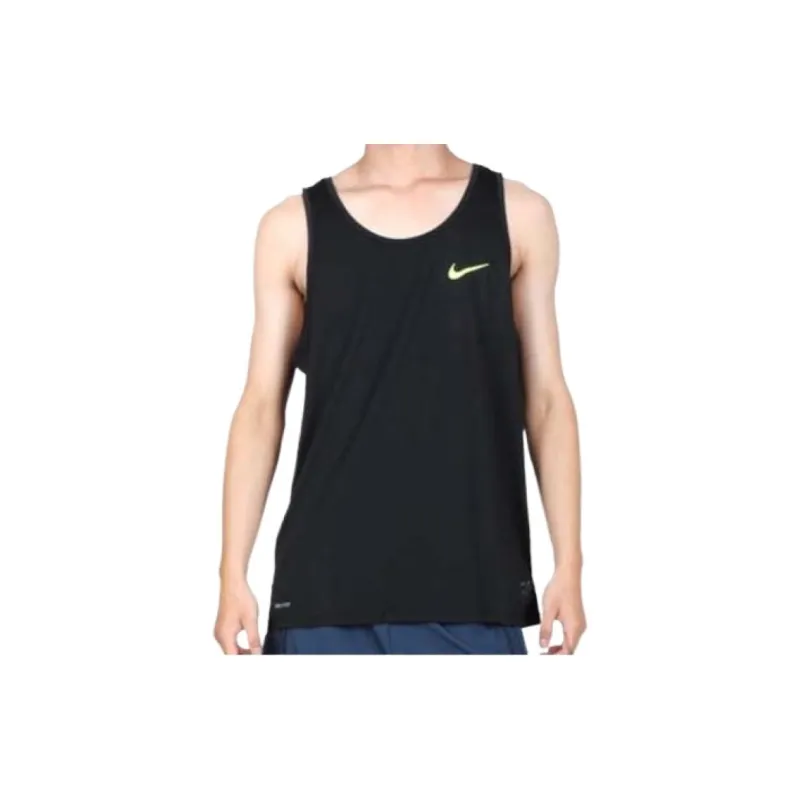 Nike Tank Tops Men's Black Neon Green-1