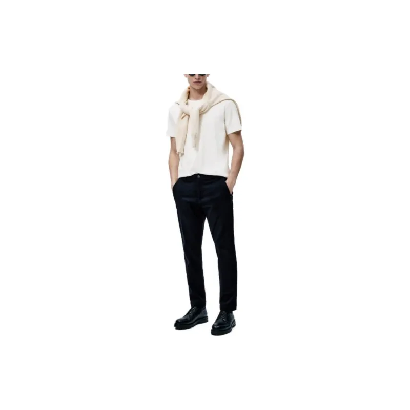 Massimo Dutti T Shirts Men Ecru-3