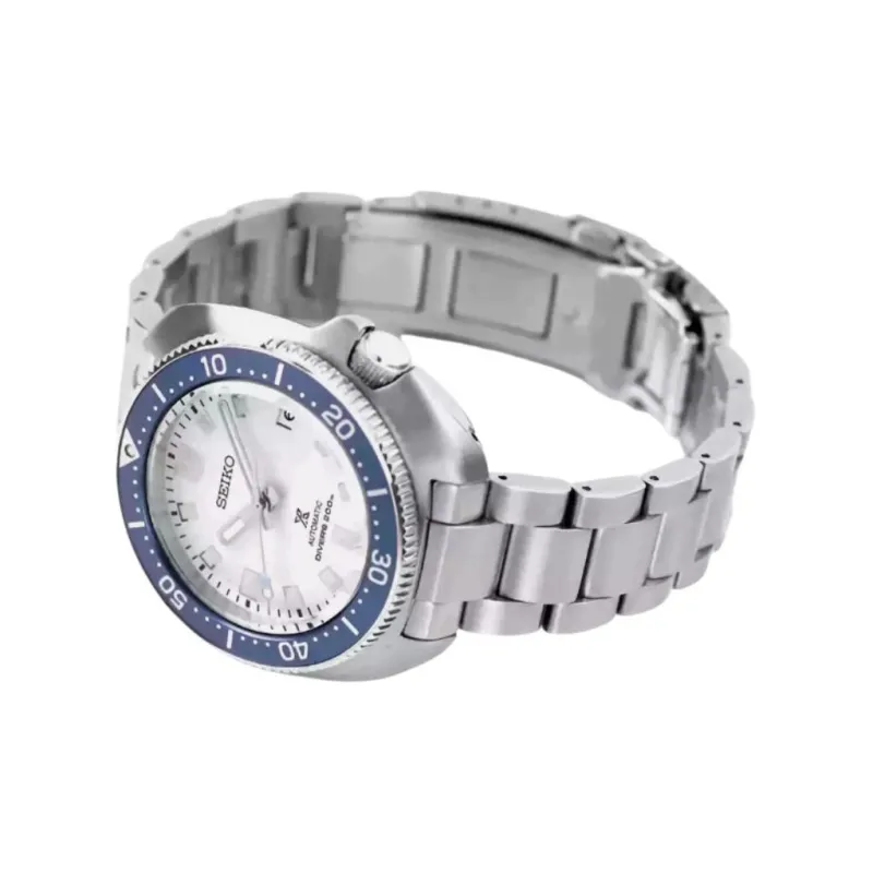 SEIKO Mechanical Movement Stainless Steel Strap Watch Men's Watches Silver Dial-4